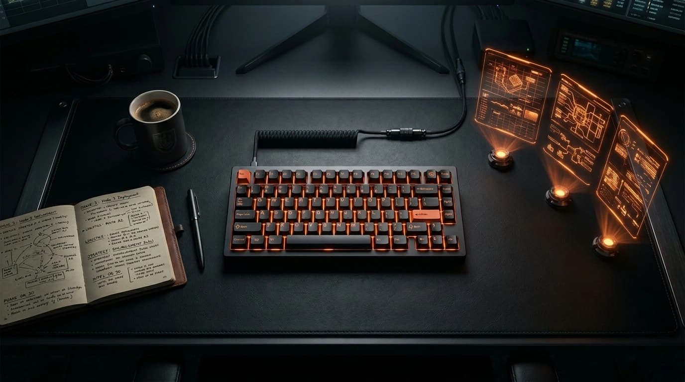 Workspace de quem opera com agente de IA